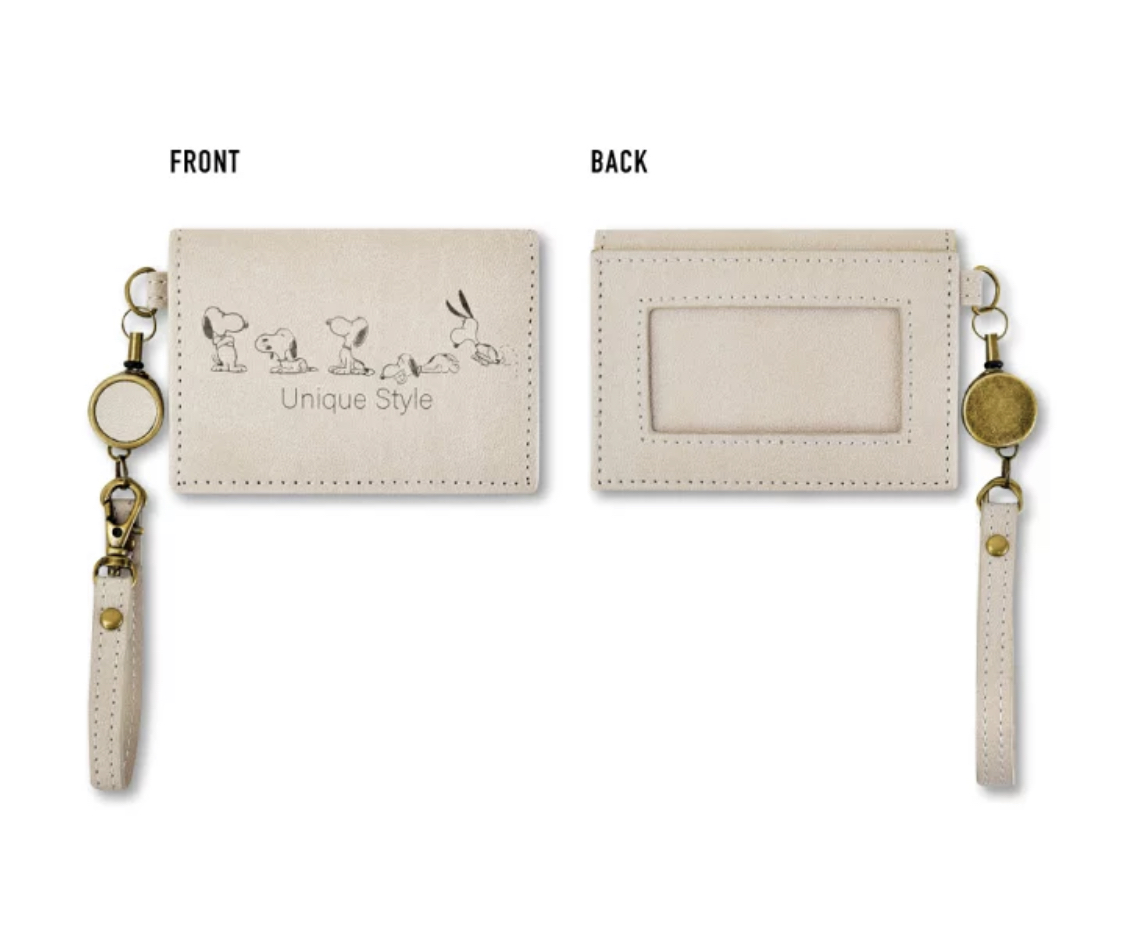 預訂 スヌーピー パスケース 定期入れ 二つ折り リール付き カードケース  card case‼️落單前請先PM查詢貨源⚠️