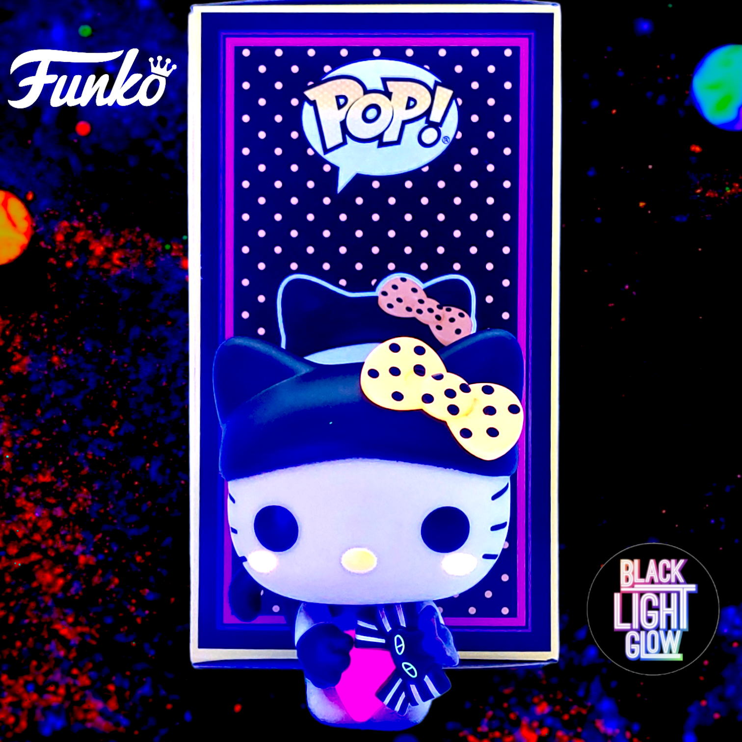 FUNKO POP<Sanrio Halloween>Hello Kitty(Blacklight版)-No.70