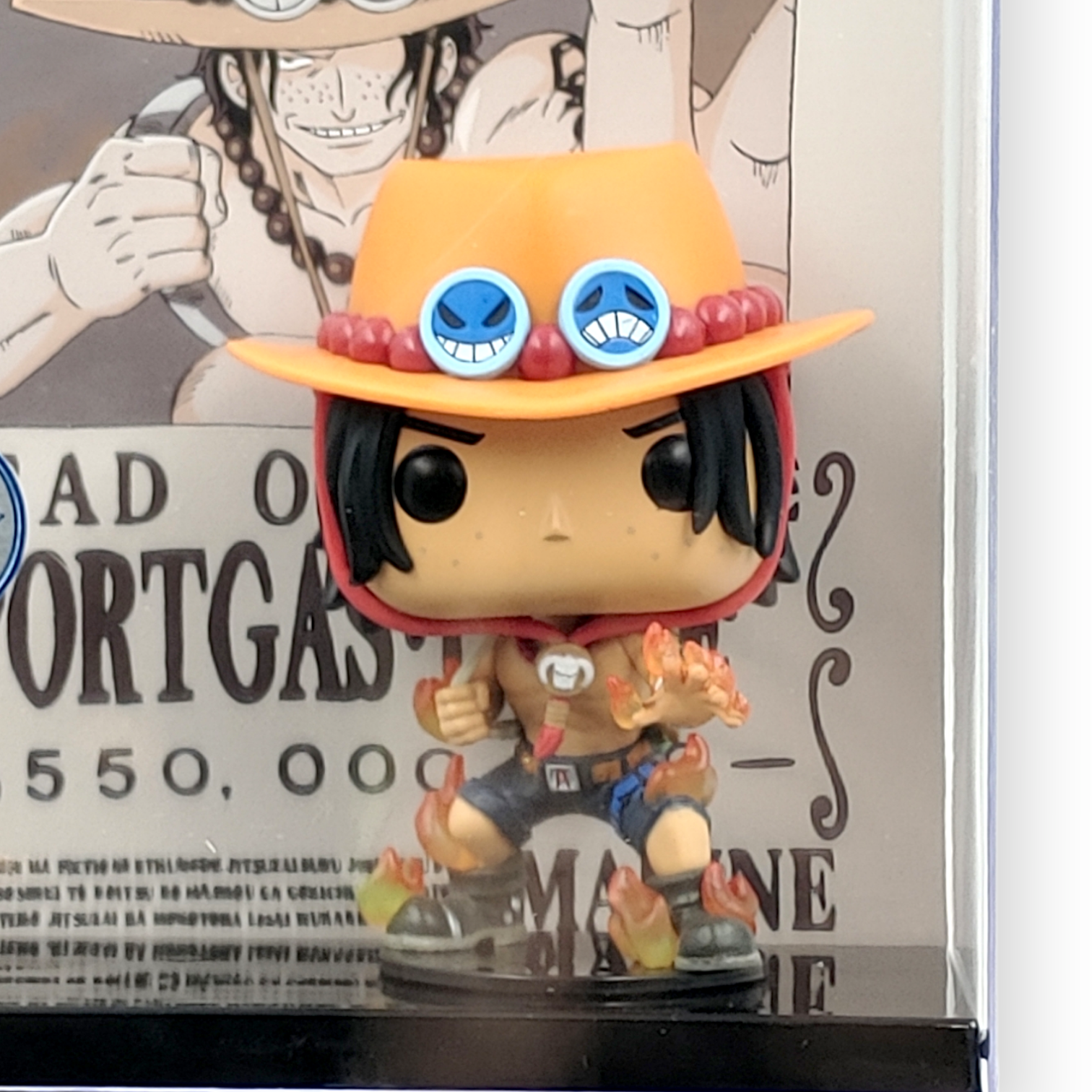 FUNKO POP<One Piece海賊王>火拳艾斯(通緝令背景盒)-No.1291