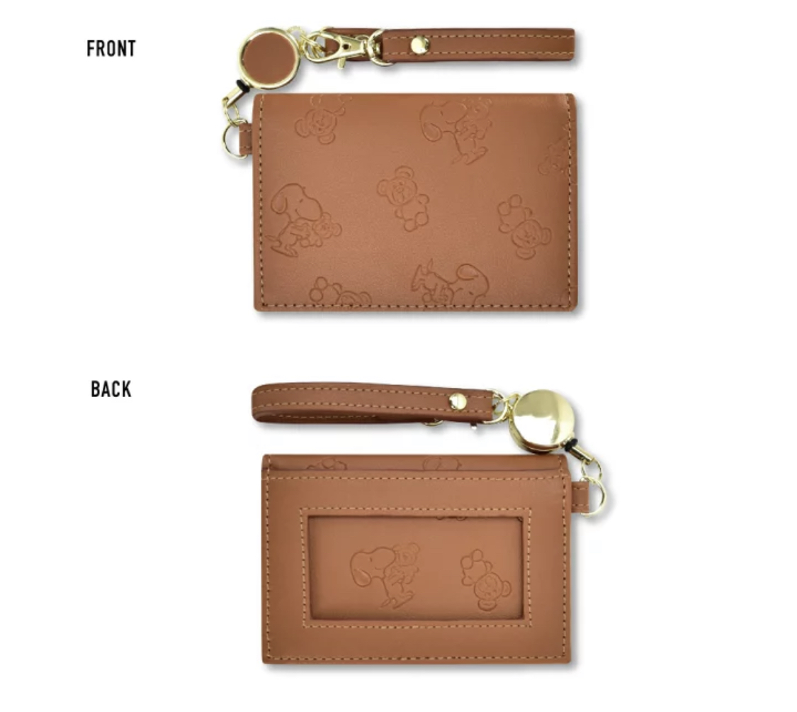 預訂 スヌーピー パスケース 定期入れ 二つ折り リール付き カードケース‼️落單前請先PM查詢貨源⚠️