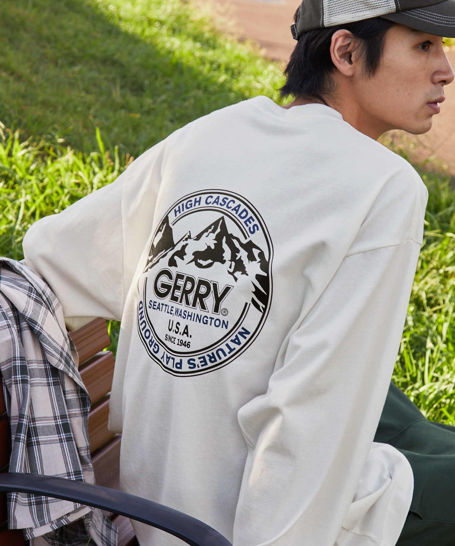 日版 Gerry 別注 Back Print L/S T-Shirt [LS321]