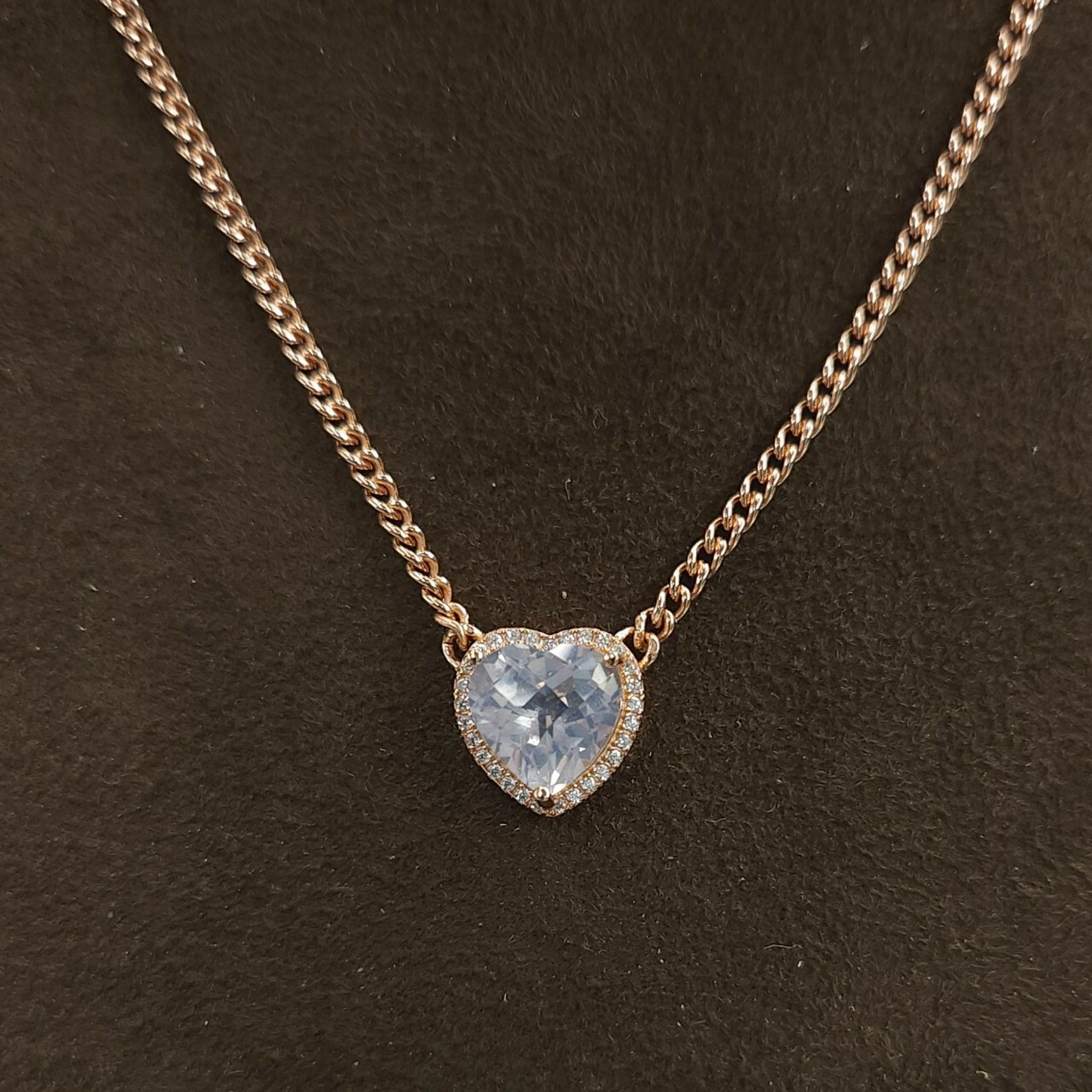 925銀項鍊 愛心粉晶項鍊