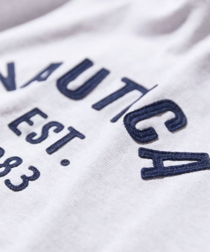 日本 Nautica Arch Logo 拼色長袖