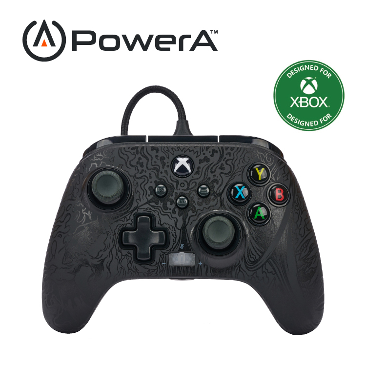 【出清特惠】【PowerA】|XBOX 官方授權|菁英款有線遊戲手把(XBGP0080-01) - 夜影