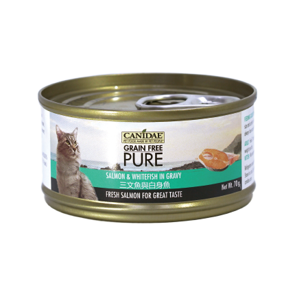 [斷貨中] Canidae - 無穀主食罐 三文魚與白身魚 Salmon &Whitefish in Gravy 70g