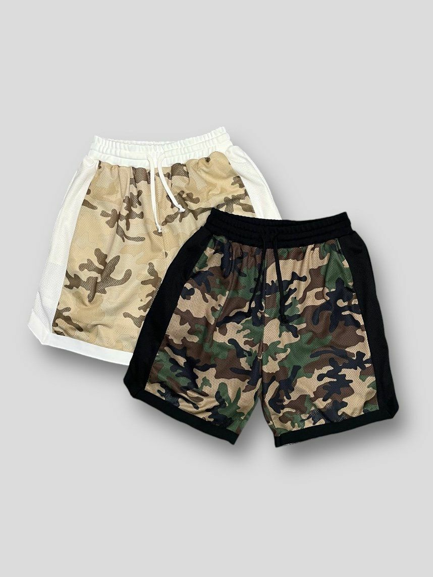 拼迷彩布短褲 DOVER-011P