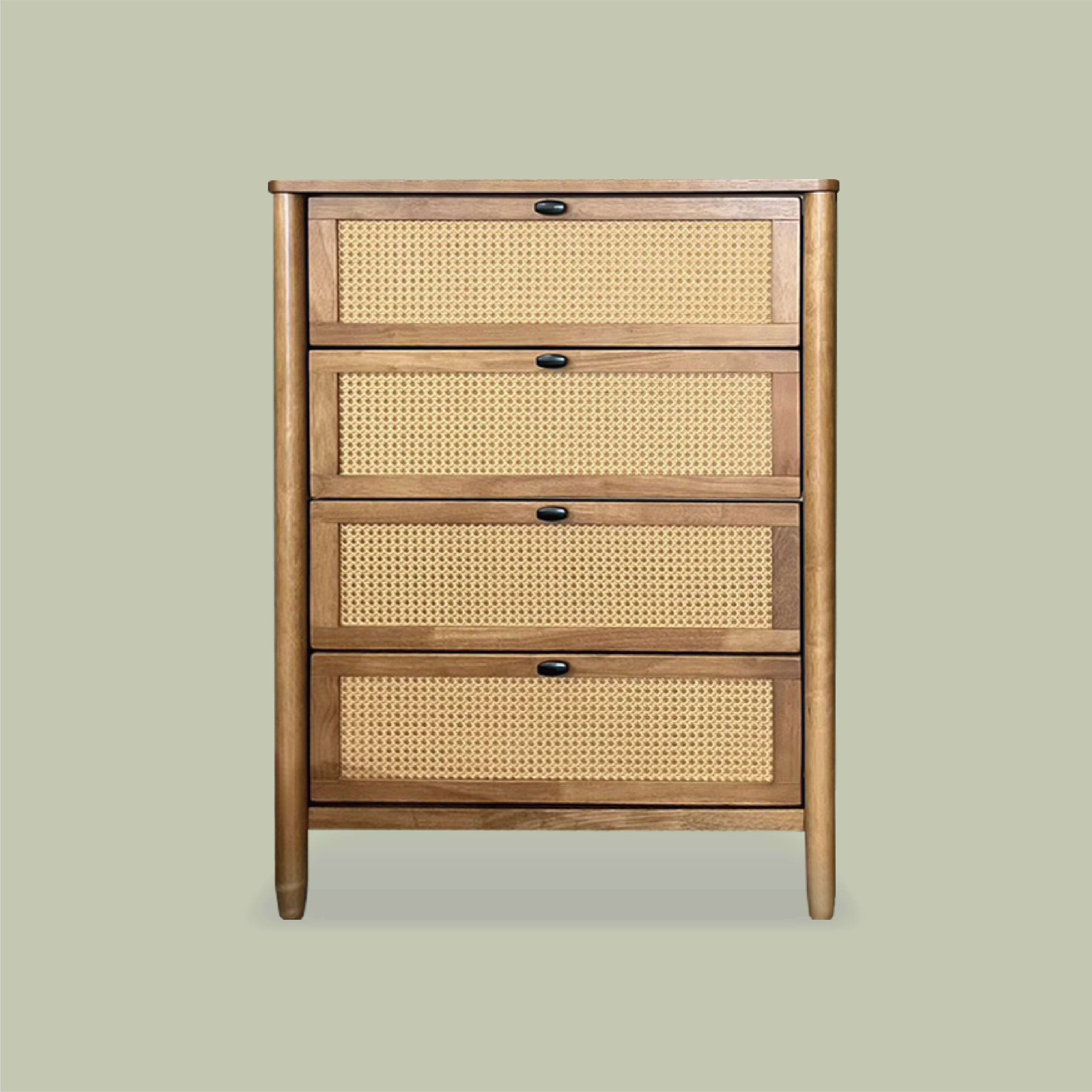 凱爾實木四斗櫃(高)MYC901-DRC【自取自組價】