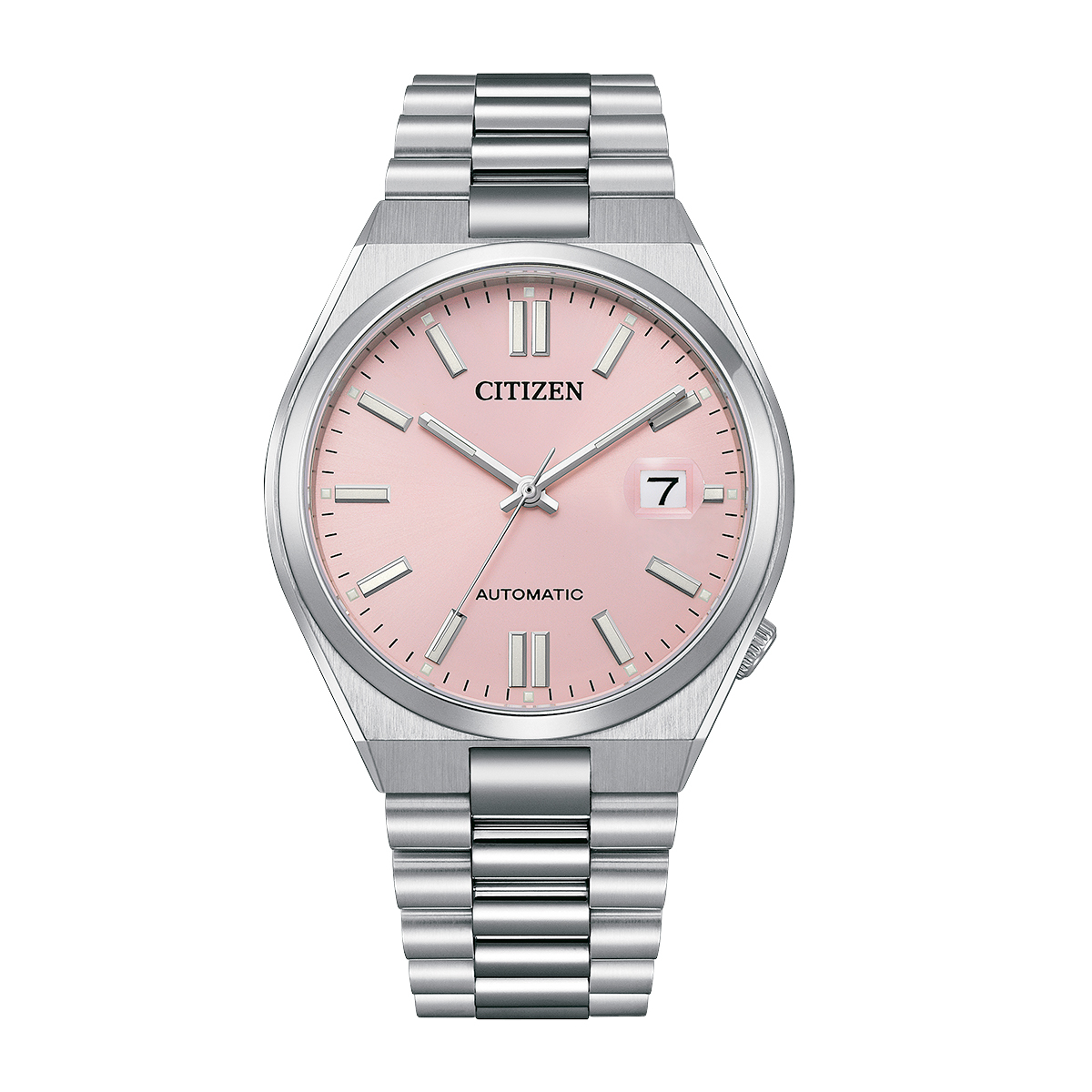CITIZEN x Pantone 限量版 NJ0158-89X 40mm 粉紅色 自動機械  鋼帶手錶