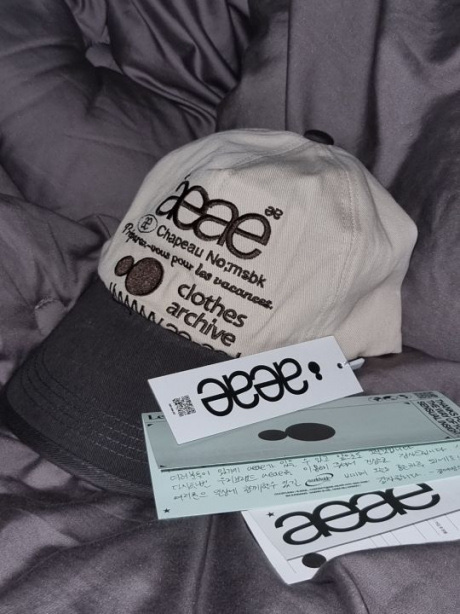 AEAE Web Logo 5pannel Cap [Charcoal/Moca]