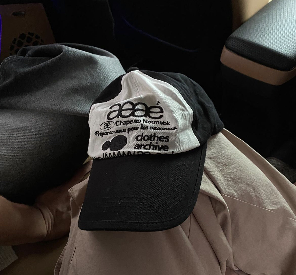 AEAE WEB LOGO TWO TONE BALL CAP - [BLACK/WHITE]