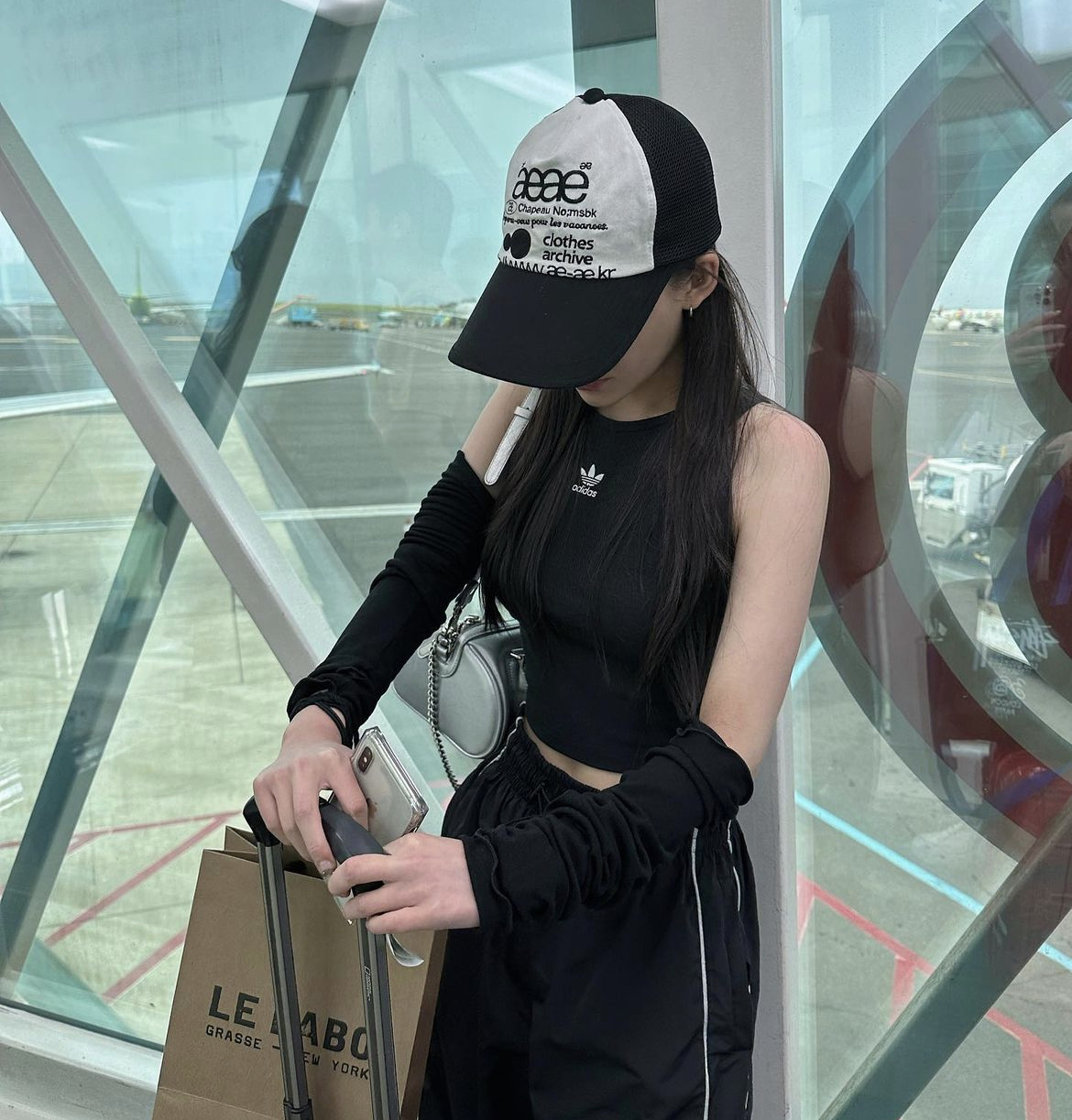 AEAE WEB LOGO TWO TONE BALL CAP - [BLACK/WHITE]