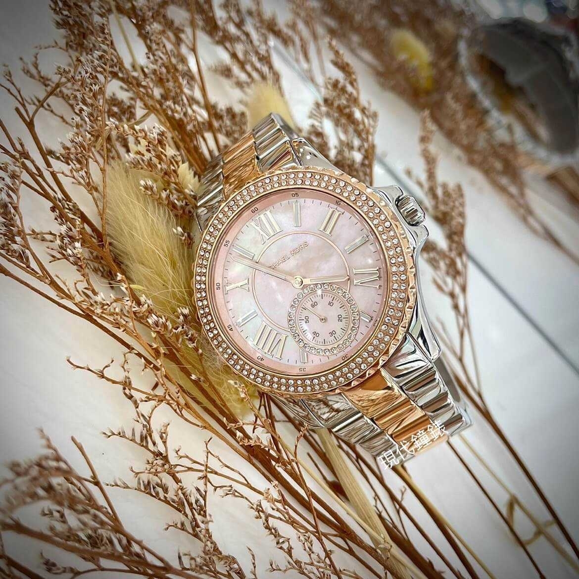 【MICHAEL KORS】晶鑽奢華羅馬時刻腕錶 MK7402 41mm 現代鐘錶