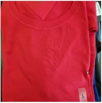 [S] TOMMY HILFIGER ESSENTIAL SOLID T-SHIRT,RED, 7849808-612 (STH373)