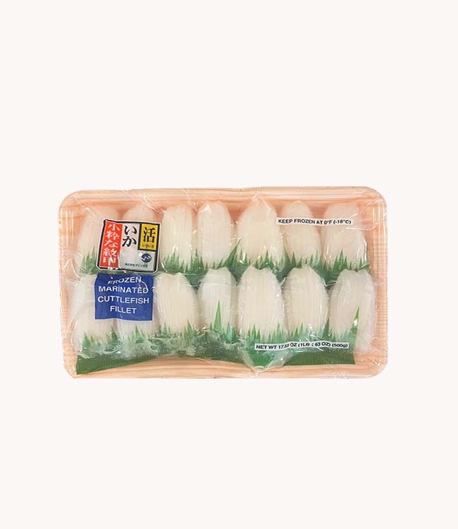 日本笹目紋甲 (墨魚片) 500克 (急凍 -18°C)