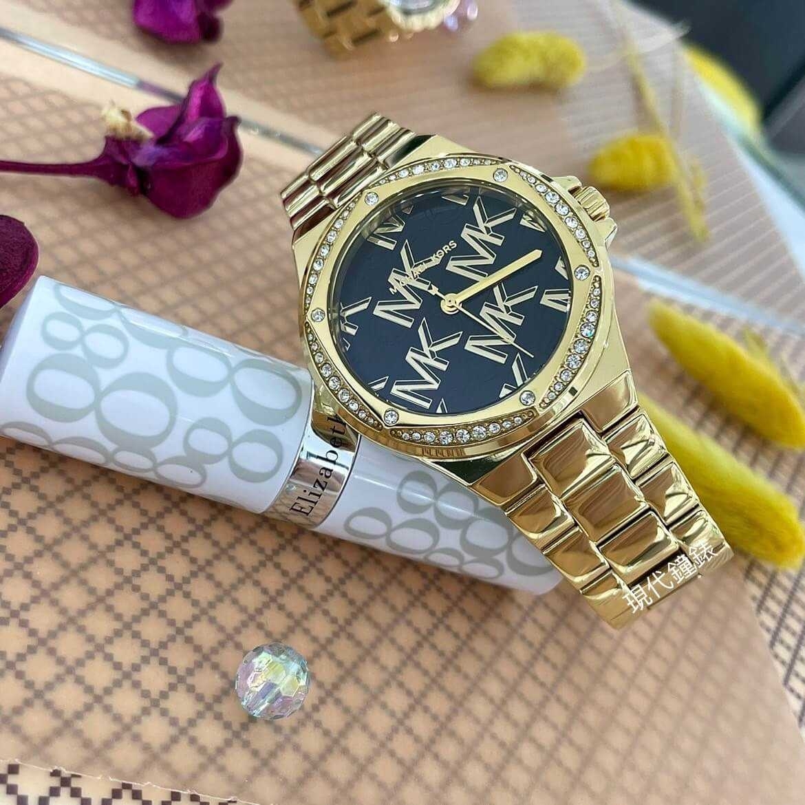 【MICHAEL KORS】Lennox 甜美氣質LOGO女錶 MK7404 37mm 現代鐘錶