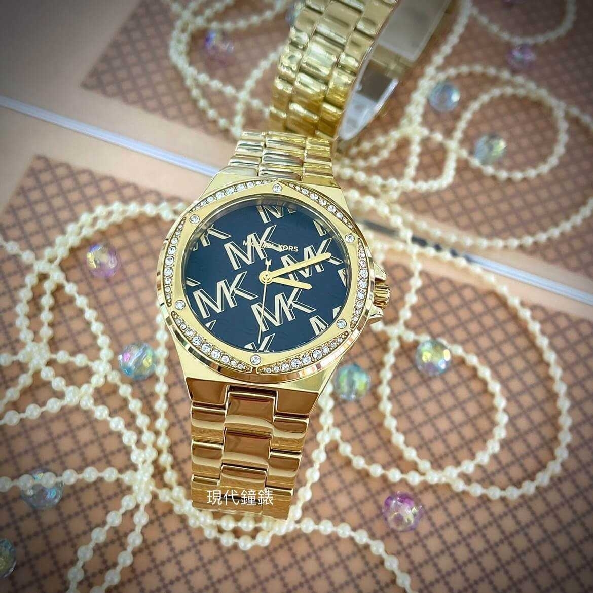 【MICHAEL KORS】Lennox 甜美氣質LOGO女錶 MK7404 37mm 現代鐘錶