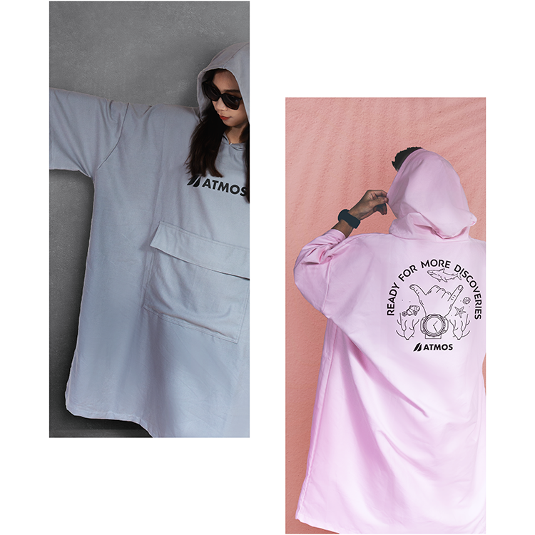 ATMOS 斗篷毛巾衣