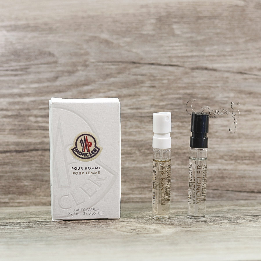MONCLER 同名香水POUR HOMME FEMME 淡香精2mL * 2 男女對香全新