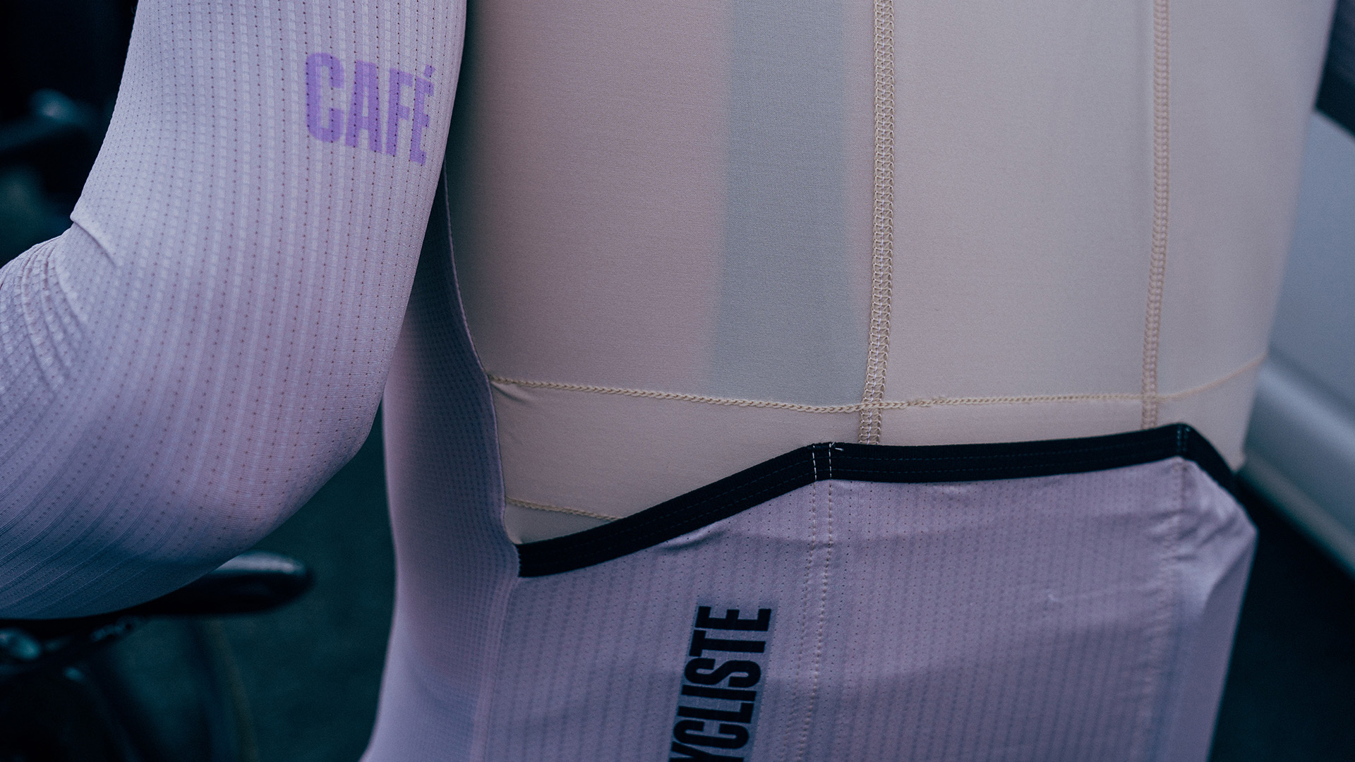 CAFE DU CYCLISTE ROXANE LONG SLEEVE JERSEY - CHALK