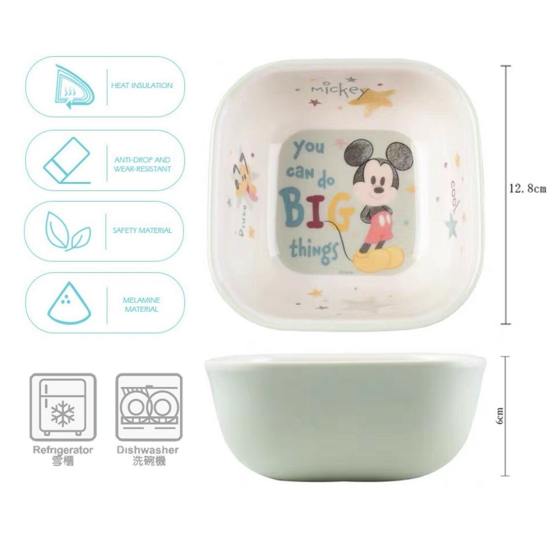 迪士尼米奇 | 兒童方形碗 (科學瓷)