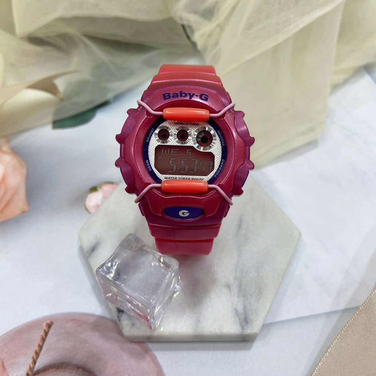 【Baby-G】桃紅運動電子腕錶 BG-1006SA-4A 39.8mm 現代鐘錶