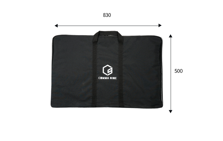 Comma Nine｜Canyon IGT 3 單位延伸底板收納包｜經典黑