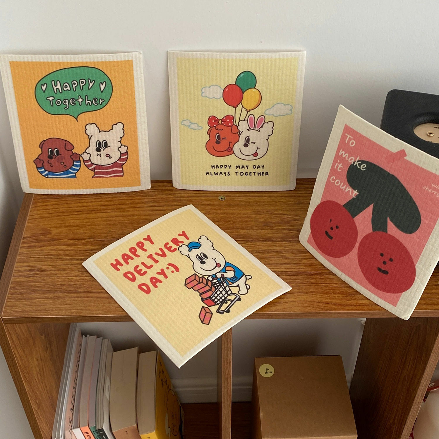 《2995》可愛卡通熊吸水木漿棉抹布