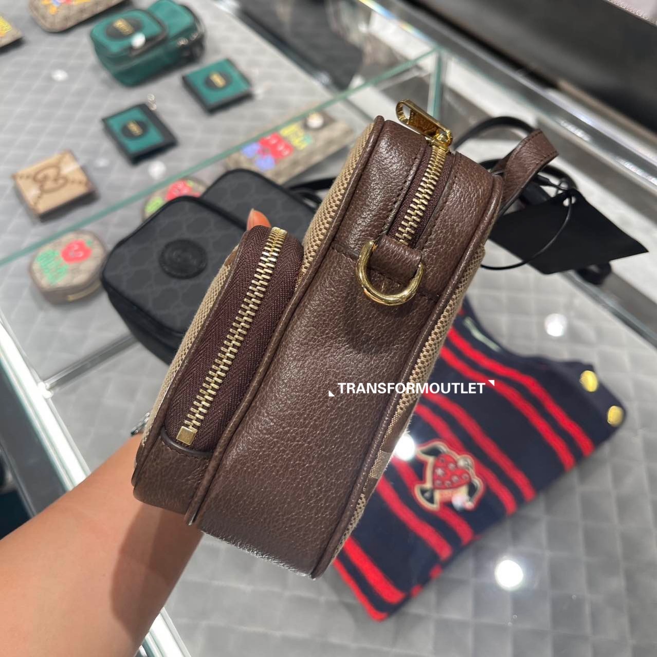 Gucci Bag-大GG印花迷你斜挎包 - Beige