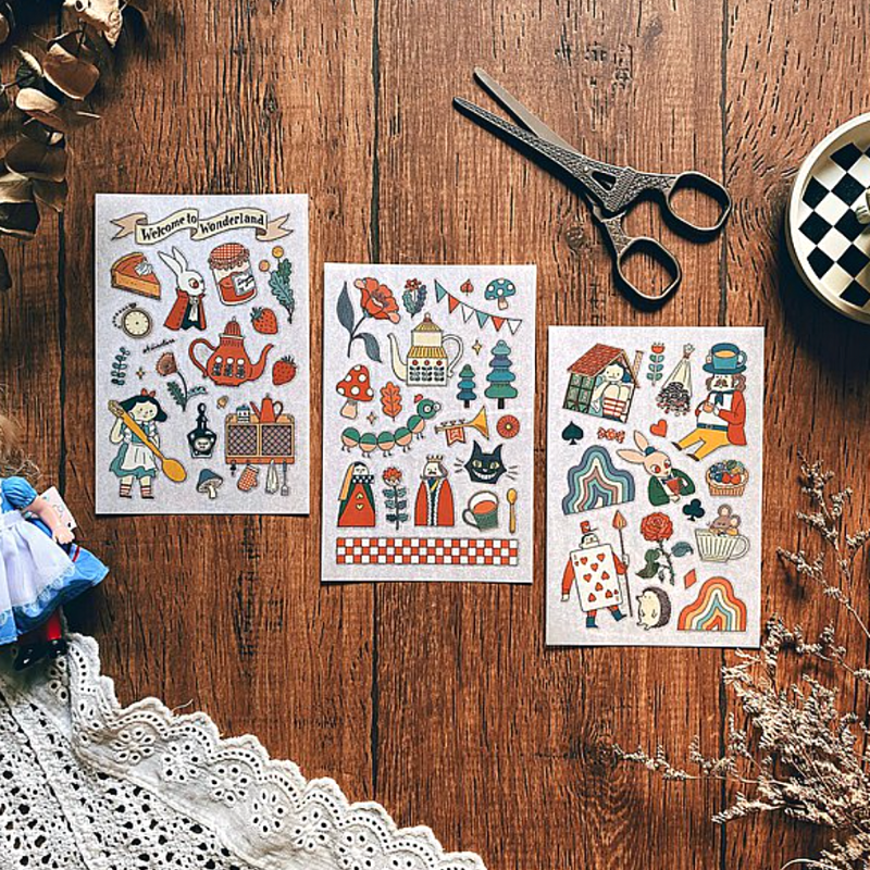 Dimanche Sticker－WONDERLAND (Taiwanese Stationery Brand)