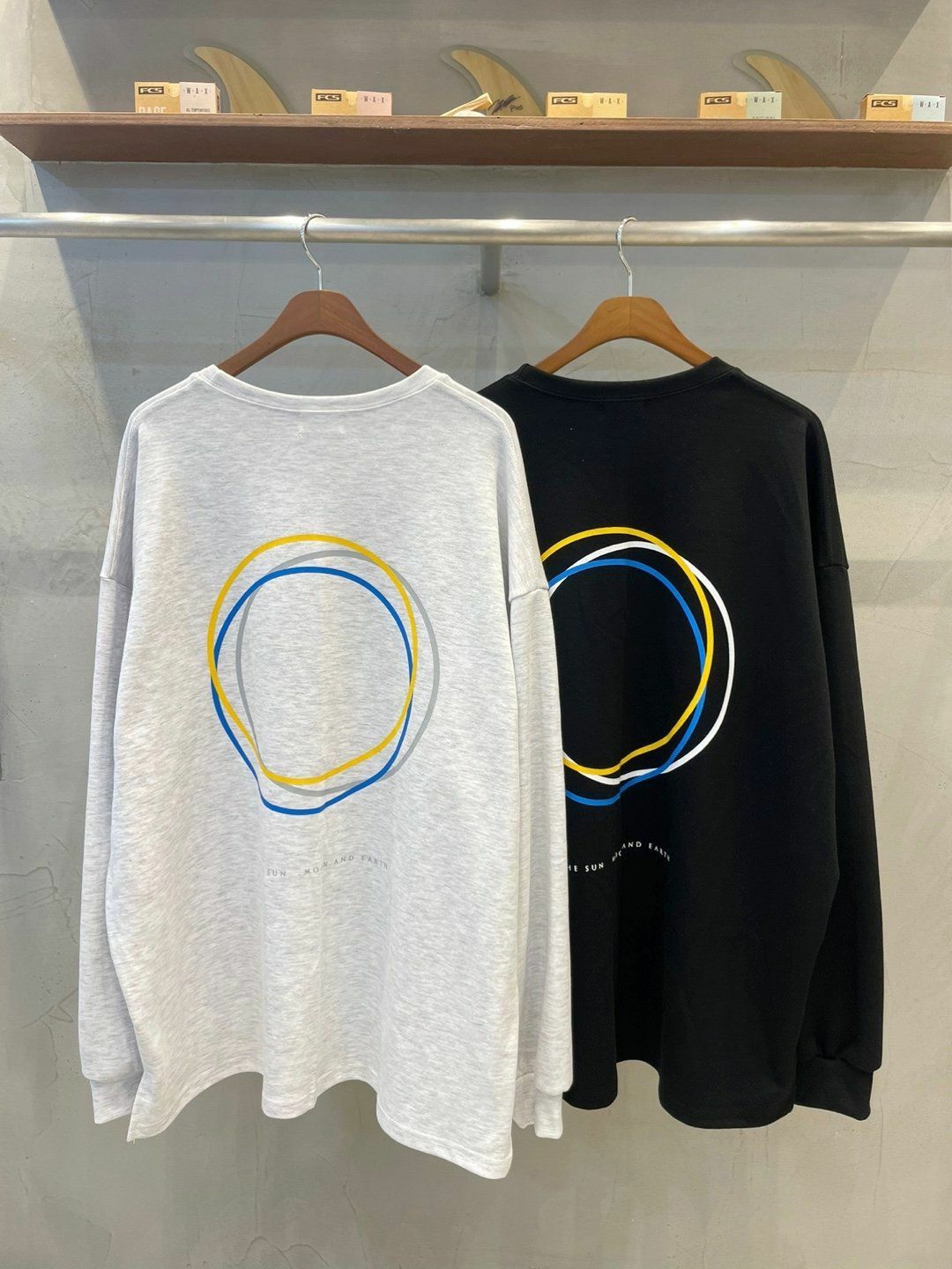 OverSize圓圈圖案長袖衫 UNSTANDARD-032T