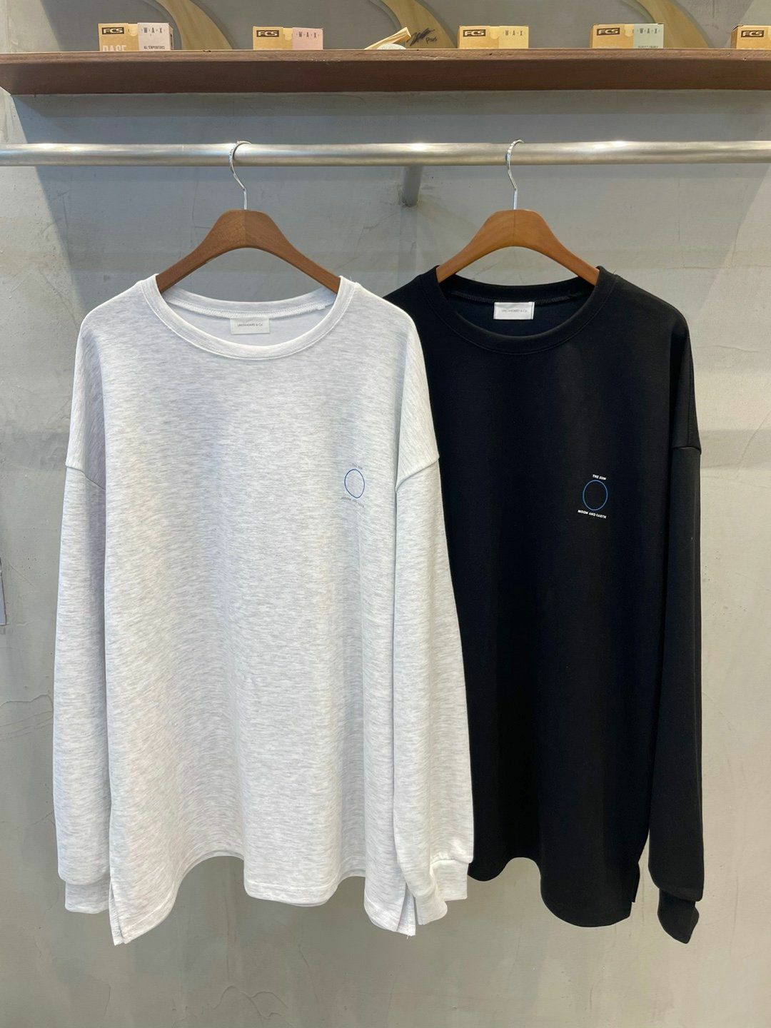 OverSize圓圈圖案長袖衫 UNSTANDARD-032T