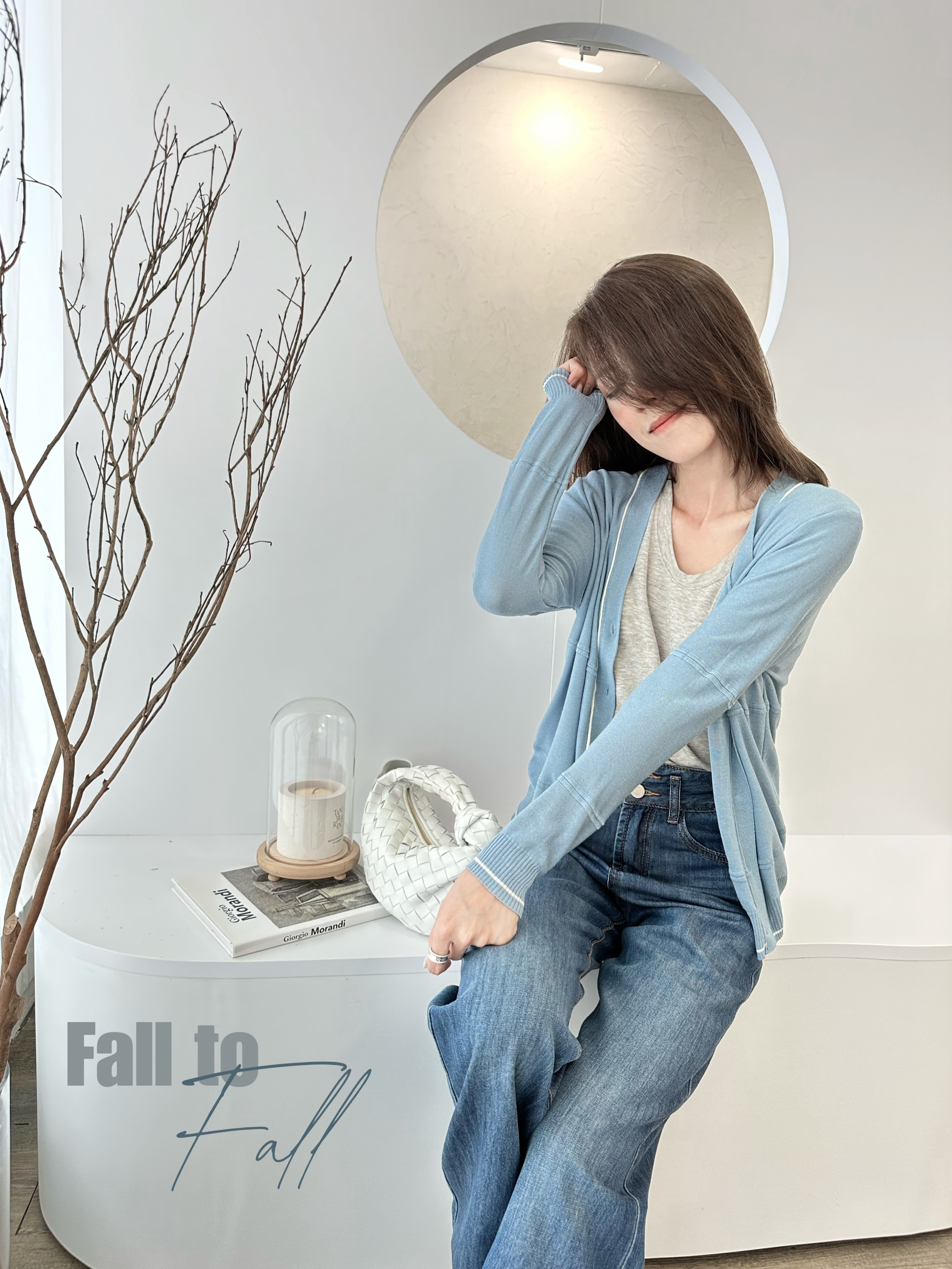 Bicolor Trimmed Silk-Blend Cardigan_KN239L22