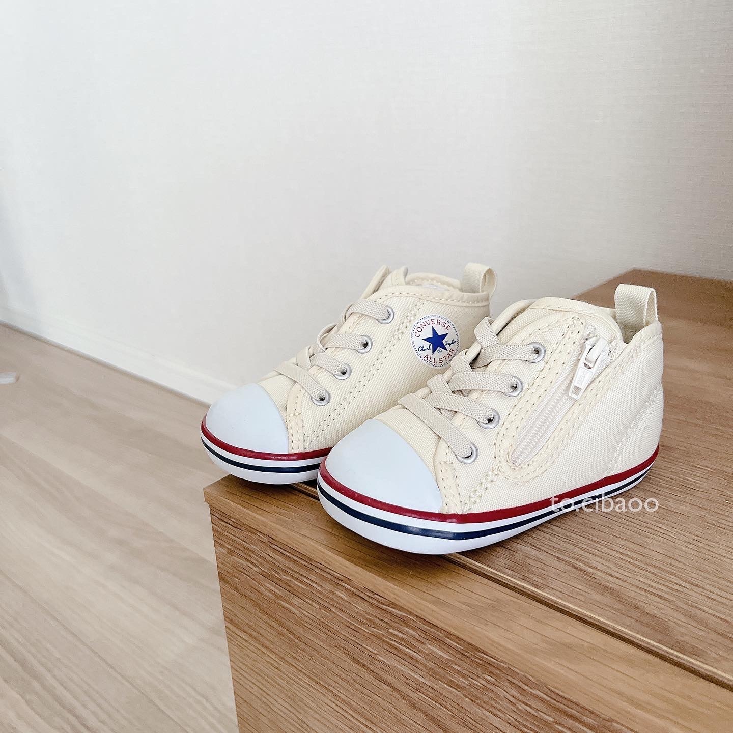 converse 寶寶鞋定番款 奶油白