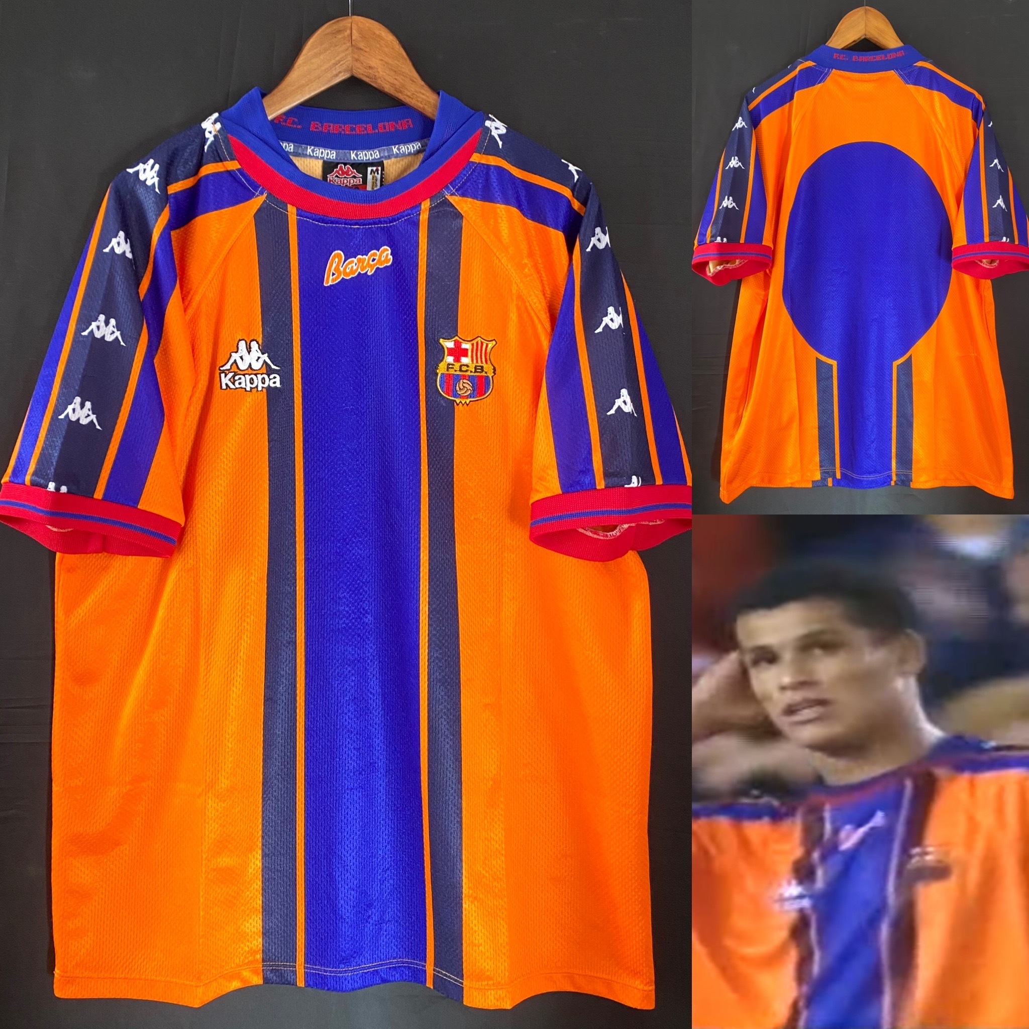 巴塞隆拿 1997-1998 Kappa 作客球衣