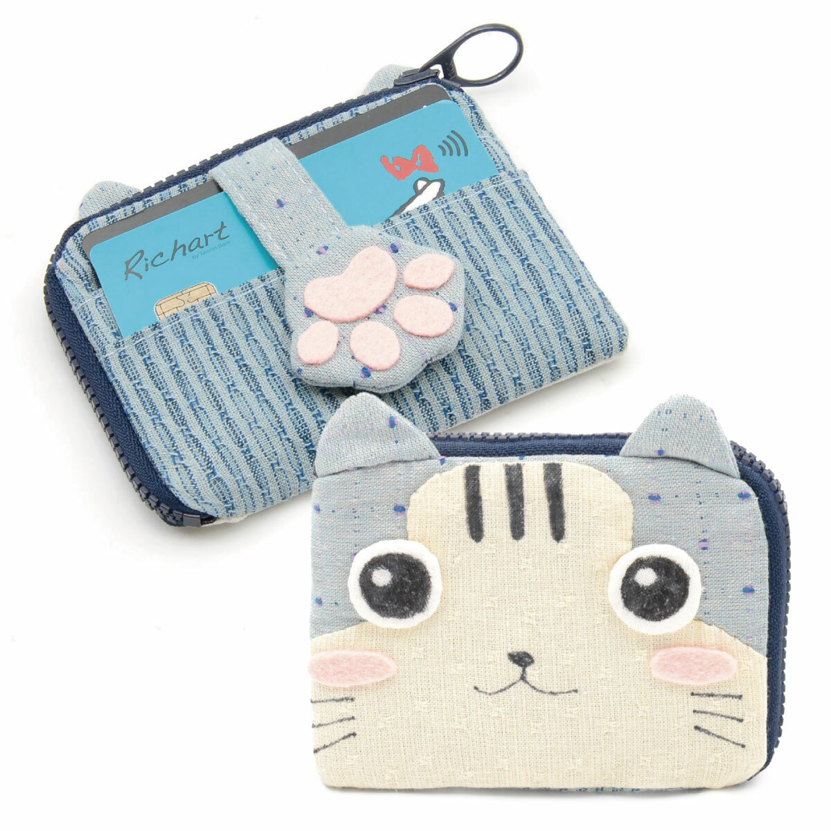 PUSS貓咪卡片/零錢2用包(材料包)