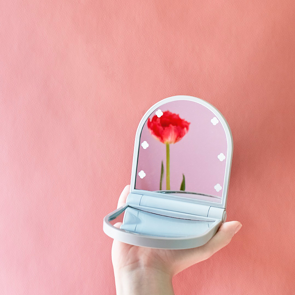 《貝印KAI》KOBAKO系列LED補光隨身美妝鏡