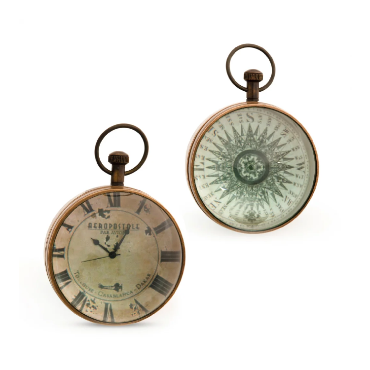 Authentic Models｜EYE OF TIME懷錶造型吊鐘-LIBRARY-銅