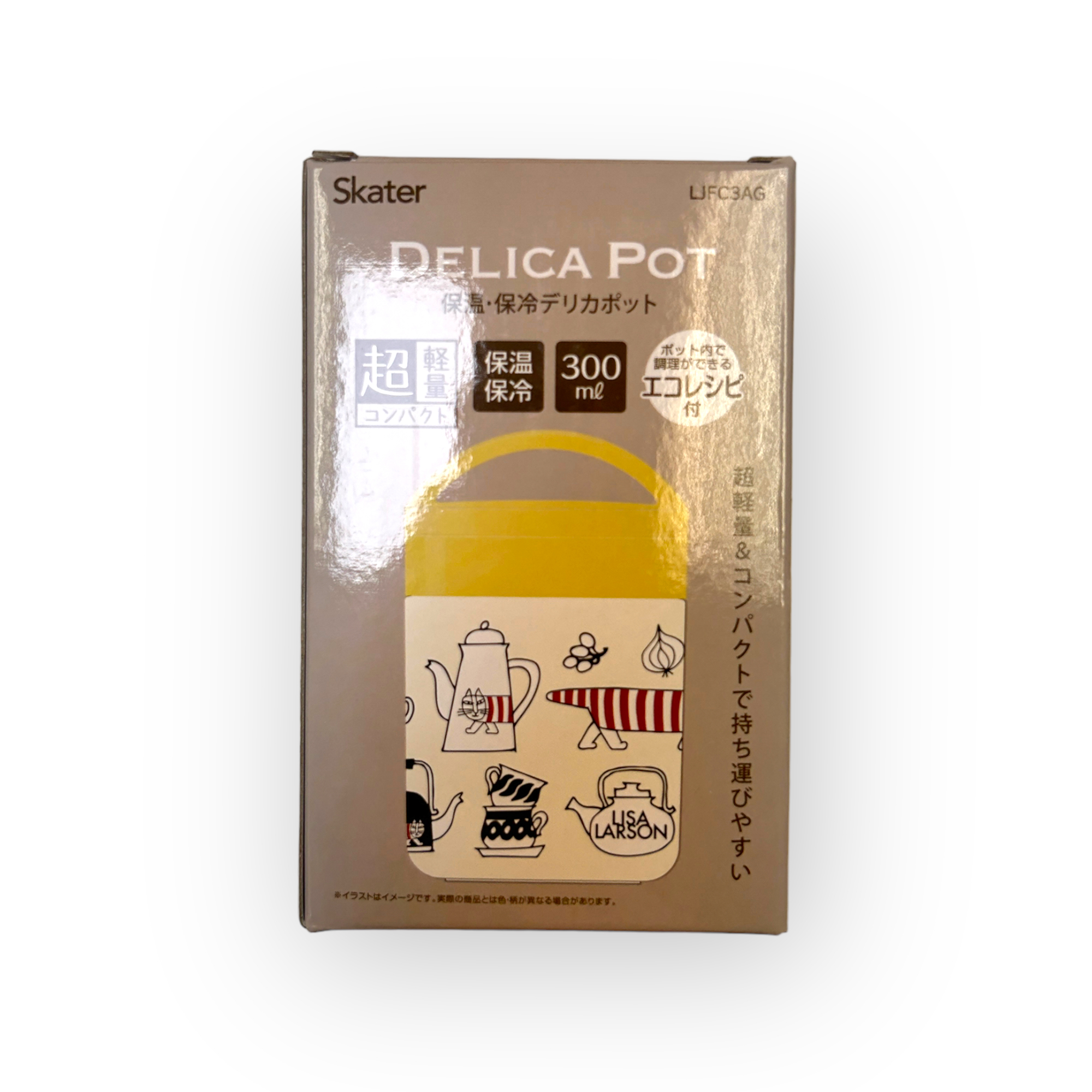 【日本Skater】 Lisa Larson超輕量不鏽鋼保温飯盒 300ml