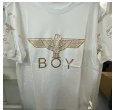 [S] BOYLONDON BOY EAGLE REFIT T-SHIRT,WHITE GOLD, B00TS1003U91 (SBB276)