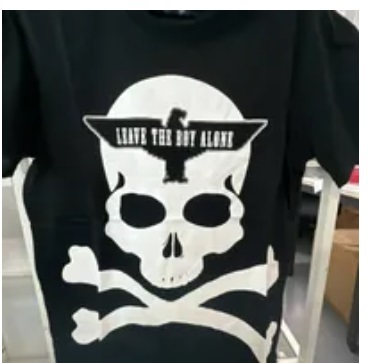 [S] BOYLONDON LEAVE THE BOY ALONE PRINT T-SHIRT,BLACK, B63TS72U890 (SBB279)