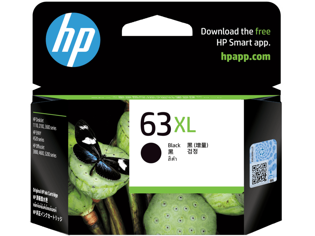 HP 63XL 高打印量黑色原廠墨盒