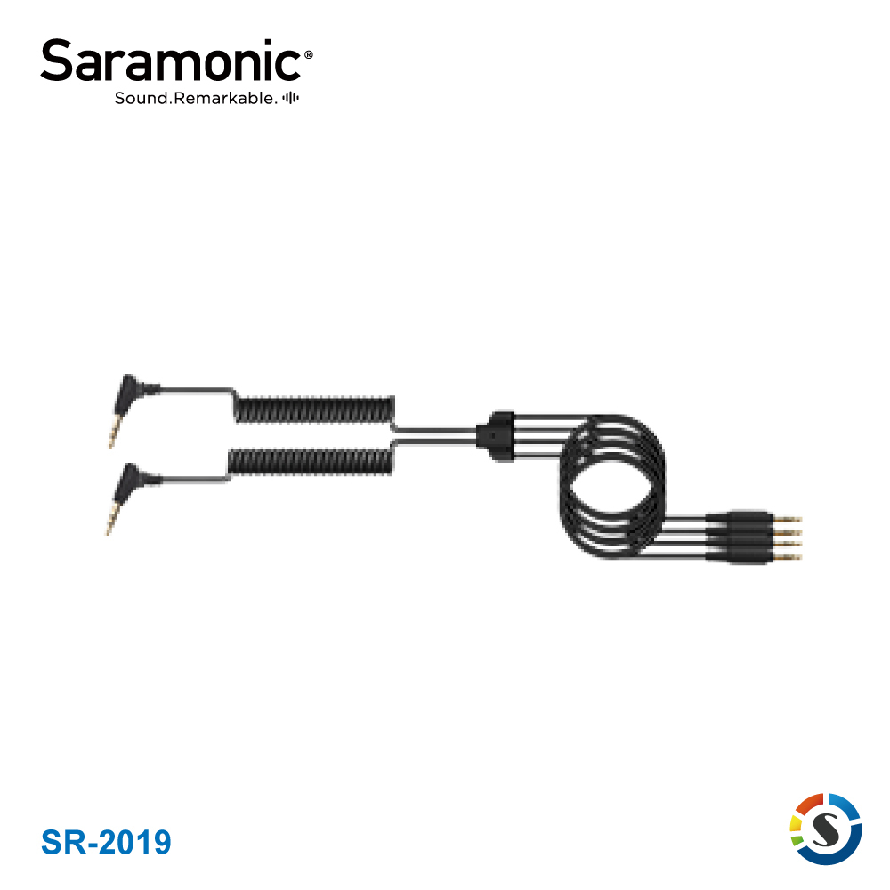 Saramonic楓笛 SR-C2019 雙頭3.5mm TRS轉4頭3.5mm TRS轉接線