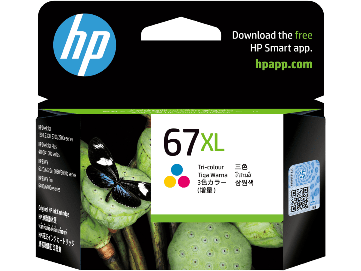 HP 67XL 高打印量三色原廠墨盒