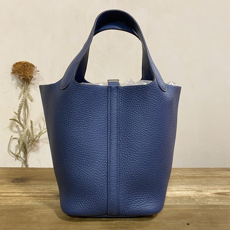 Brand new] Hermes picotin 18 clemence stamp U blue