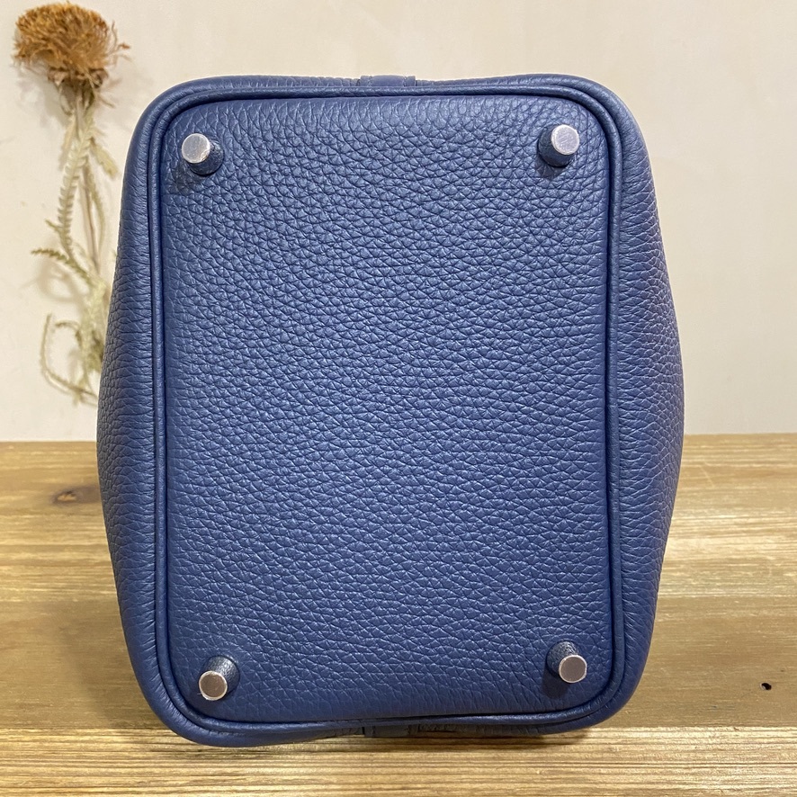 Brand new] Hermes picotin 18 clemence stamp U blue