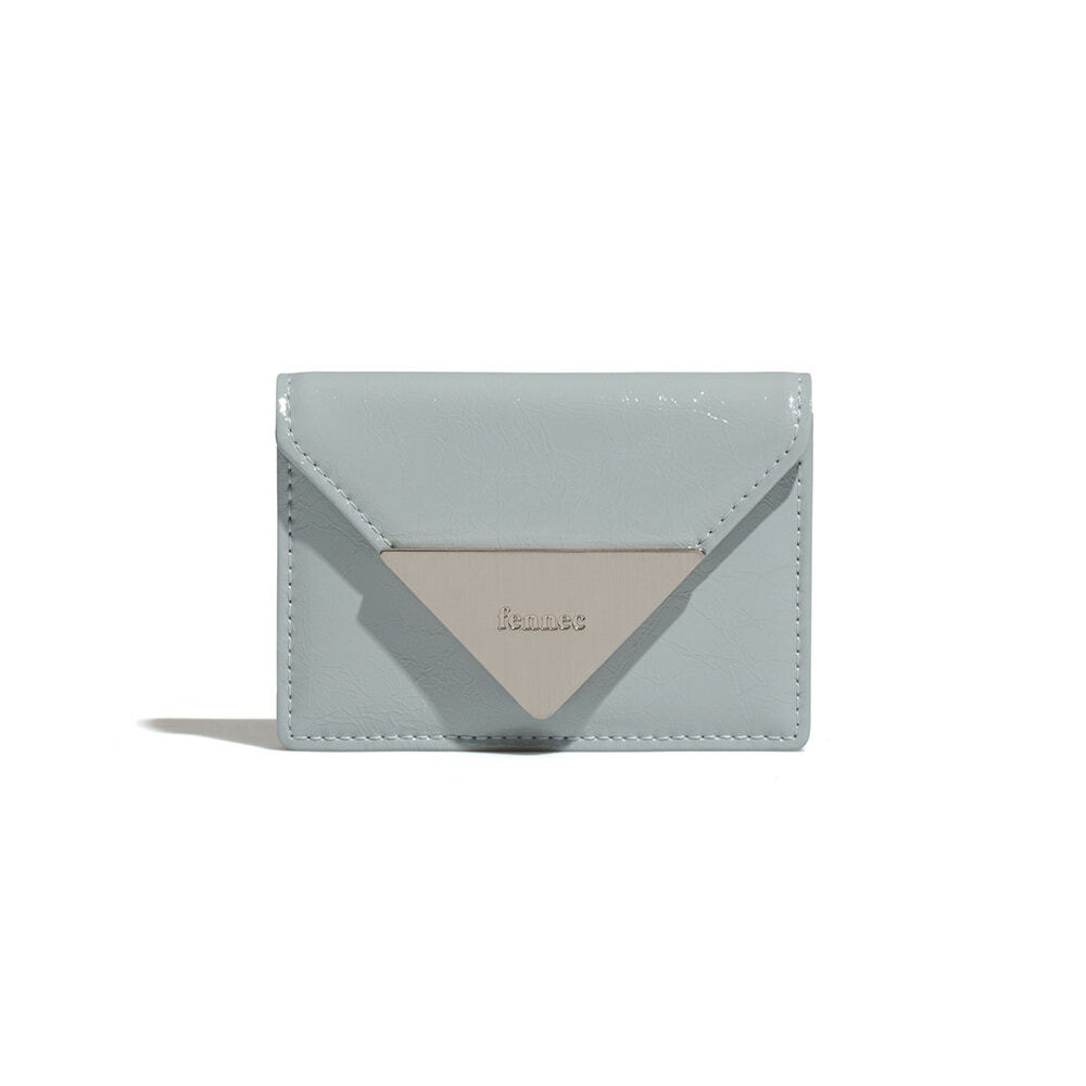 fennec - CRINKLE TRIANGLE ACCORDION POCKET D - MID GREY