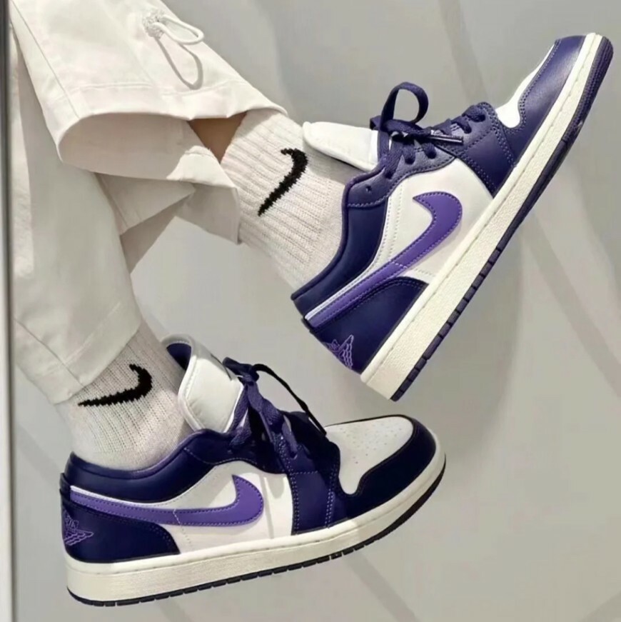 Nike Air Jordan 1 Low Sky J Purple 白紫葡萄 AJ1 低筒