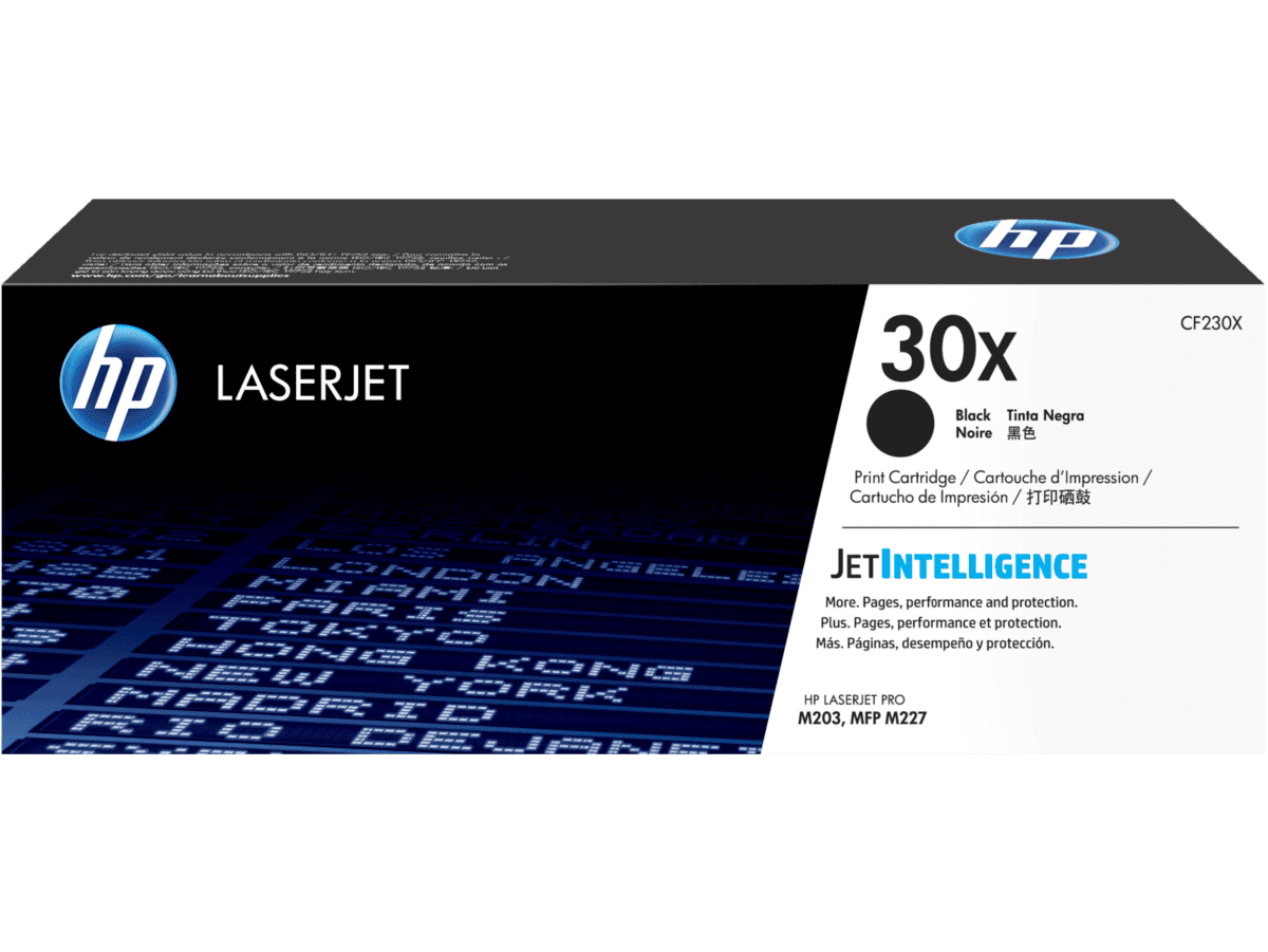 HP 30X 高打印量黑色原廠 LaserJet 碳粉盒 CF230X