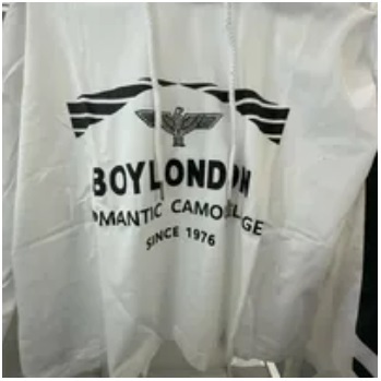 [S] BOYLONDON CLONG SLEEVE HOODIE,WHITE, B71TPHD11F80 (SBB304)