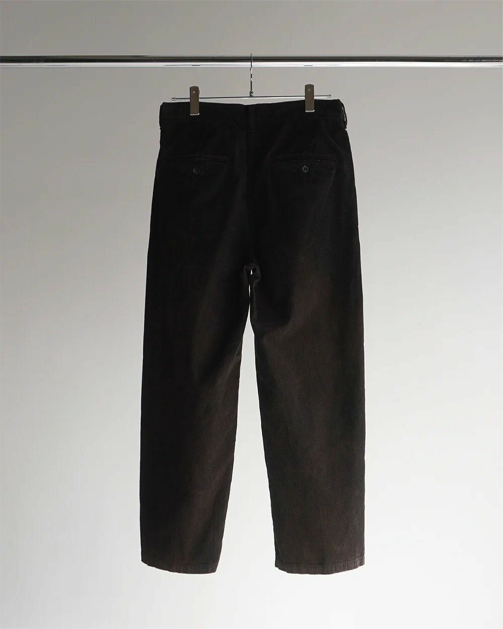 ANCELLM - AGING CORDUROY PANTS / BLACK